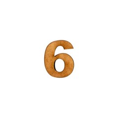 APLIQUE NÚMERO 6- COMUM (P)